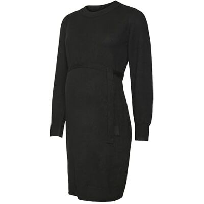 MAMALICIOUS MLNEWANNE L/S ABK KNIT KLÄNNING A. NOOS, svart, M MAMALICIOUS MLNEWANNE L/S ABK KNIT KLÄNNING A. NOOS, svart, M