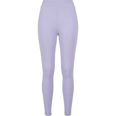 Urban Classics Tekniska leggings med hög midja för kvinnor, lavendel, S Urban Classics Tekniska leggings med hög midja för kvinnor, lavendel, S