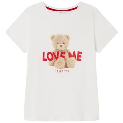 Springfield Frqs T-shirt kärlek dam, Standard vit, L Springfield Frqs T-shirt kärlek dam, Standard vit, L
