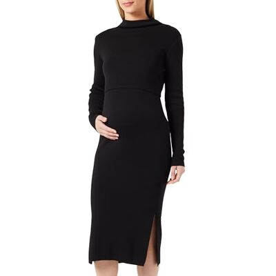Noppies Damklänning Foumbot Nursing långärmad klänning, Svart – P090, 34 Noppies Damklänning Foumbot Nursing långärmad klänning, Svart – P090, 34
