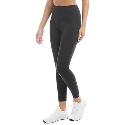 Danskin Dam hög midja bundna leggings, svart salt, XL, svart salt, XL Danskin Dam hög midja bundna leggings, svart salt, XL, svart salt, XL