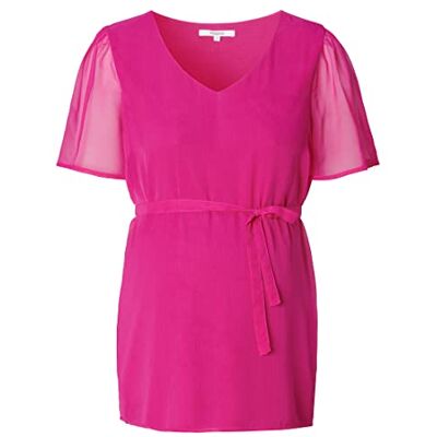 Noppies Dam blus Acton kortärmad blus, Fuchsia Röd – N047, 44 SE Noppies Dam blus Acton kortärmad blus, Fuchsia Röd – N047, 44 SE