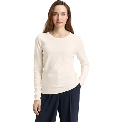 TOM TAILOR damtröja, 10348 – Gardenia vit, 3XL TOM TAILOR damtröja, 10348 – Gardenia vit, 3XL