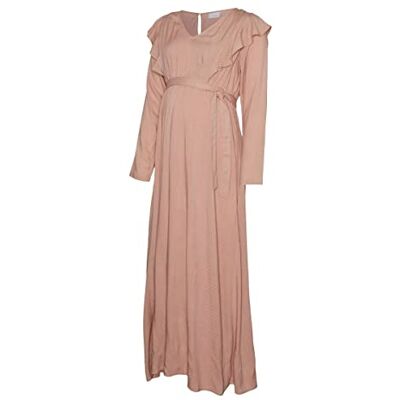 MAMALICIOUS MLBECA Mary L/S Maxi Dress 2F A. EID Midiklänning, Misty Rose, M MAMALICIOUS MLBECA Mary L/S Maxi Dress 2F A. EID Midiklänning, Misty Rose, M