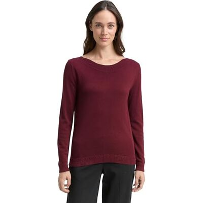 TOM TAILOR damtröja, 10308 – Djup vinröd, M TOM TAILOR damtröja, 10308 – Djup vinröd, M