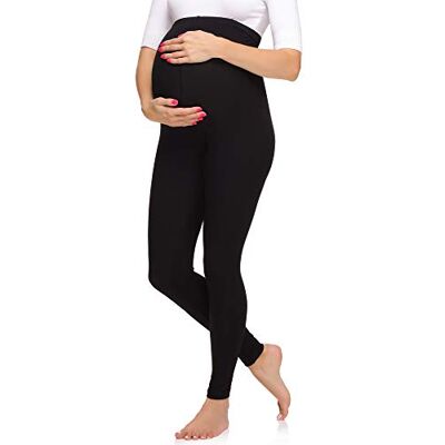 Merry Style Dam Mamma Leggings i Viskos MS10-297 (Svart, XL) Merry Style Dam Mamma Leggings i Viskos MS10-297 (Svart, XL)