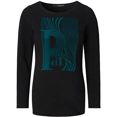 Supermom T-shirt för kvinnor, Delphi, långärmad t-shirt, Black-P090, XXL Supermom T-shirt för kvinnor, Delphi, långärmad t-shirt, Black-P090, XXL