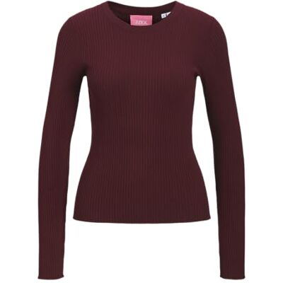 JJXX JACK & JONES dam Jxjodi tight crew neck stickad Noos, Cabernet, XS JJXX JACK & JONES dam Jxjodi tight crew neck stickad Noos, Cabernet, XS
