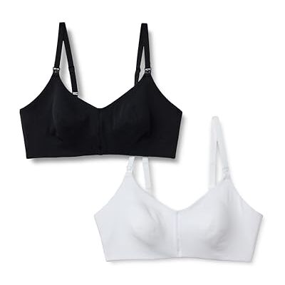 Amazon Essentials kvinnors bomullströja support amningsbehå, paket med 2 Amazon Essentials kvinnors bomullströja support amningsbehå, paket med 2