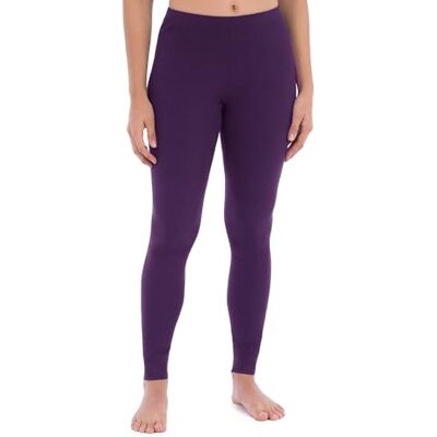 Fruit of the Loom Mikro-våffla termisk bottenpyjamas för kvinnor, VIOLETT, S Fruit of the Loom Mikro-våffla termisk bottenpyjamas för kvinnor, VIOLETT, S