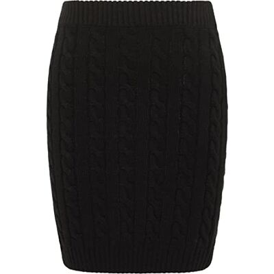 ALBEE Stickad kjol för kvinnor, svart, XL-XXL ALBEE Stickad kjol för kvinnor, svart, XL-XXL