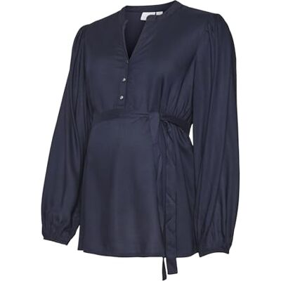 MAMALICIOUS MLMERCY LIA L/S WO TOP 2F NOOS, marinblå blazer, L MAMALICIOUS MLMERCY LIA L/S WO TOP 2F NOOS, marinblå blazer, L