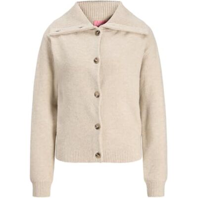 JACK & JONES Jxmerrit kofta stickad, Fjädergrå, XL JACK & JONES Jxmerrit kofta stickad, Fjädergrå, XL