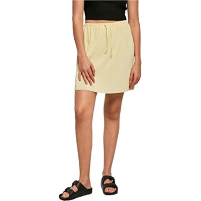 Urban Classics Kvinnors damer plisse mini kjol kjol, softyellow, M Urban Classics Kvinnors damer plisse mini kjol kjol, softyellow, M