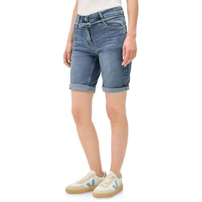 Cecil Jogg shorts för kvinnor i denimlook, Autentisk använd tvätt, 32W Cecil Jogg shorts för kvinnor i denimlook, Autentisk använd tvätt, 32W