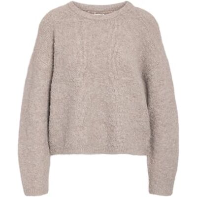 NOISY MAY Nmdolly L/S O-hals stickad FWD Noos, Silver Mink, XL NOISY MAY Nmdolly L/S O-hals stickad FWD Noos, Silver Mink, XL