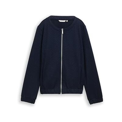 TOM TAILOR dam sweatjacka, 10668 – himmelskaptensblå, M TOM TAILOR dam sweatjacka, 10668 – himmelskaptensblå, M