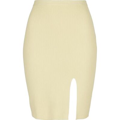 Urban Classics Kvinnors ribbstickad kjol kjol för kvinnor, softyellow, 5XL Urban Classics Kvinnors ribbstickad kjol kjol för kvinnor, softyellow, 5XL