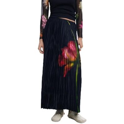 Desigual Fal_follet kjol för kvinnor, Svart noir noir, M Desigual Fal_follet kjol för kvinnor, Svart noir noir, M