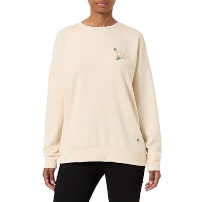 KEY LARGO Damsweatshirt, WSW Sorrento rund, Beige (1004), S KEY LARGO Damsweatshirt, WSW Sorrento rund, Beige (1004), S