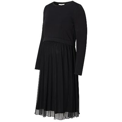 ESPRIT Maternity Esprit klänning mix nursing långärmad klänning för kvinnor, Svart bläck, M ESPRIT Maternity Esprit klänning mix nursing långärmad klänning för kvinnor, Svart bläck, M
