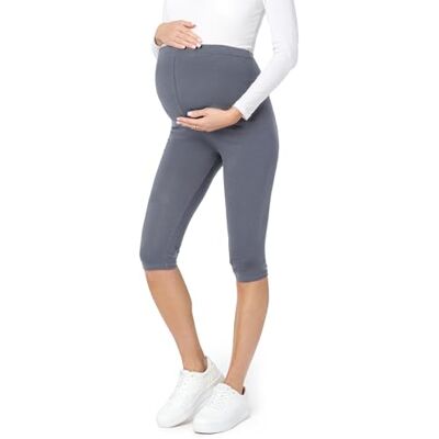 Be Mammy Dams 3/4 Moderskap Leggings Tights BE20-229 (Grå, 4XL) Be Mammy Dams 3/4 Moderskap Leggings Tights BE20-229 (Grå, 4XL)