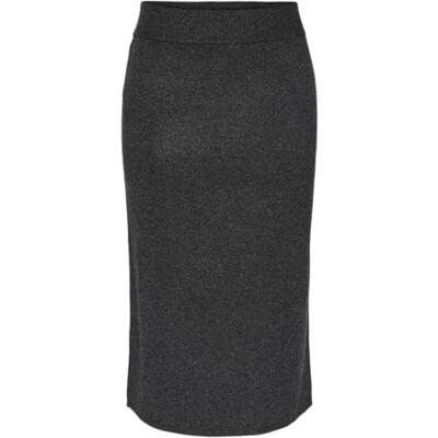 YAS assi Hw Midi stickad kjol S. Noos, Mörkgrå melange, XL YAS assi Hw Midi stickad kjol S. Noos, Mörkgrå melange, XL