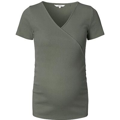 Noppies Sanson Nursing Rib Top Ss T-shirt, OLIV, M Noppies Sanson Nursing Rib Top Ss T-shirt, OLIV, M