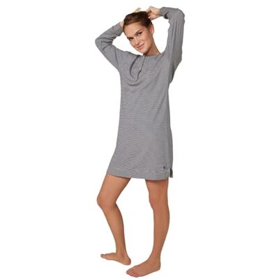 Petit Bateau A0AXV01 långärmad nattlinne, rökning/marshmallow, XS dam, Rök/marshmallow, XS Petit Bateau A0AXV01 långärmad nattlinne, rökning/marshmallow, XS dam, Rök/marshmallow, XS