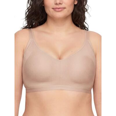 Warner's Behå Women's Easy Does It®, underarmsutjämnande med sömlös stretch, trådlös, lätt fodrad komfortbehå, L Warner's Behå Women's Easy Does It®, underarmsutjämnande med sömlös stretch, trådlös, lätt fodrad komfortbehå, L