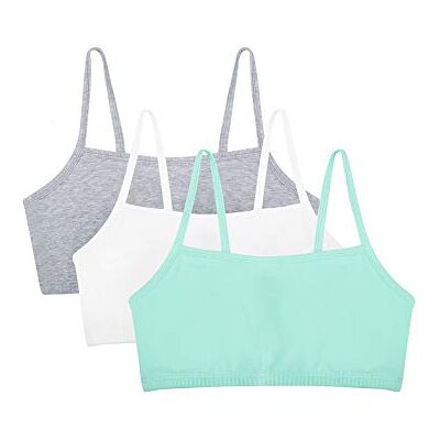 Fruit of the Loom dam-t-shirt, sport-BH, ogenomskinlig (3-pack), Mint chip, vit/grå Heather, 42 Fruit of the Loom dam-t-shirt, sport-BH, ogenomskinlig (3-pack), Mint chip, vit/grå Heather, 42