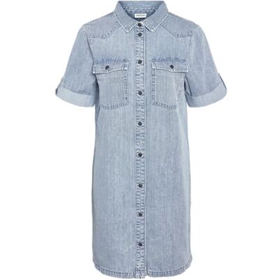NOISY MAY NMNEW Signe S/S Denim Dress WG003LB NOOS, Ljusblå denim, XL NOISY MAY NMNEW Signe S/S Denim Dress WG003LB NOOS, Ljusblå denim, XL