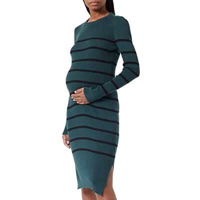 Noppies Maternity damklänning obion långärmad klänning, grön gaffel-P982, XXL Noppies Maternity damklänning obion långärmad klänning, grön gaffel-P982, XXL