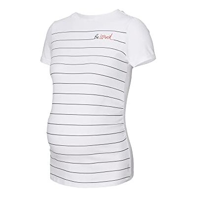 ESPRIT Maternity Kortärmad t-shirt för kvinnor, Ljus vit – 101, 34 SE ESPRIT Maternity Kortärmad t-shirt för kvinnor, Ljus vit – 101, 34 SE
