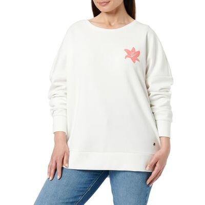 KEY LARGO Sweatshirt för kvinnor WSW Weekend Round, Offwhite (1001), L KEY LARGO Sweatshirt för kvinnor WSW Weekend Round, Offwhite (1001), L