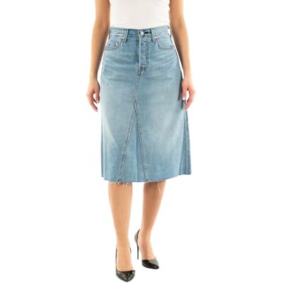 Levi's dam hög midja A-linje decon kjol, Hemlig hemlighet, 26W Levi's dam hög midja A-linje decon kjol, Hemlig hemlighet, 26W