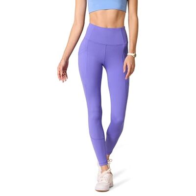 Amazon Essentials kvinnors aktiv skulptur hög midja full längd leggings med fickor (finns i plusstorlek), lila, medium Amazon Essentials kvinnors aktiv skulptur hög midja full längd leggings med fickor (finns i plusstorlek), lila, medium