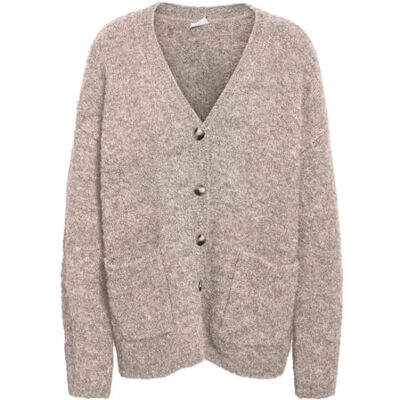 NOISY MAY Nmdolly L/S stickad kofta FWD Noos, Silver Mink, S NOISY MAY Nmdolly L/S stickad kofta FWD Noos, Silver Mink, S