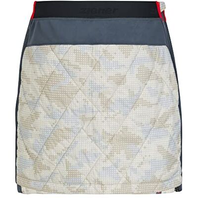 Ziener Dam NIMA termo/utomhus/primaloft-kjol Vinter, skateboard, beige camo, 40 Ziener Dam NIMA termo/utomhus/primaloft-kjol Vinter, skateboard, beige camo, 40