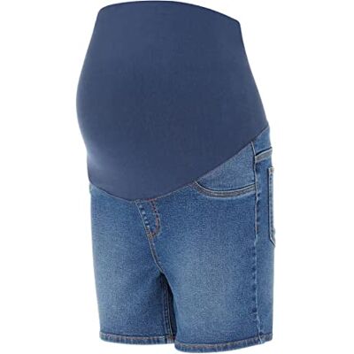MAMALICIOUS Dam Mlamy Skinny Medium Blue V Shorts, Mellanblå denim, XS MAMALICIOUS Dam Mlamy Skinny Medium Blue V Shorts, Mellanblå denim, XS