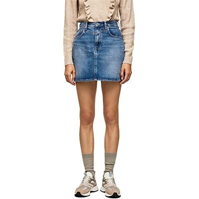 Pepe Jeans Rachel kjol för kvinnor, Blå (Denim-hq6), M Pepe Jeans Rachel kjol för kvinnor, Blå (Denim-hq6), M