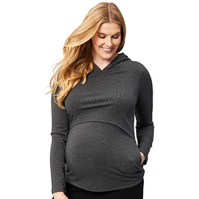 Cake Maternity Kvinnors luvtröja för moderskap och omvårdnad, träkol, medium t-shirt Cake Maternity Kvinnors luvtröja för moderskap och omvårdnad, träkol, medium t-shirt
