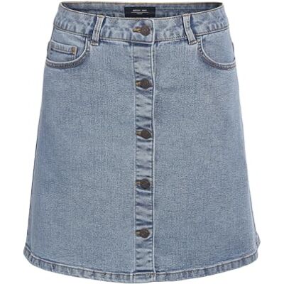 NOISY MAY Nmronnie Nw A form kjol Vi375Lb Noos, Ljusblå denim, S NOISY MAY Nmronnie Nw A form kjol Vi375Lb Noos, Ljusblå denim, S