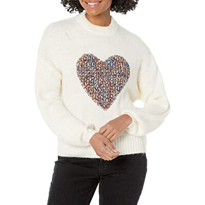 Desigual Dam JERS_Cory 1000 vit tröja, XL, Vit, XL Desigual Dam JERS_Cory 1000 vit tröja, XL, Vit, XL
