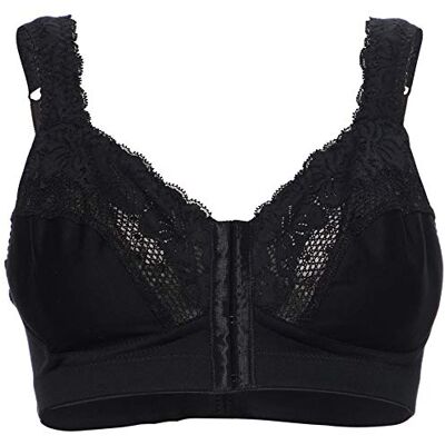 Damart Dam Soutien-gorge Ouvert Devant BH, Noir, 105/120 Damart Dam Soutien-gorge Ouvert Devant BH, Noir, 105/120