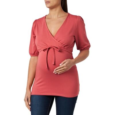 Noppies Damtopp Embu Nursing kortärmad t-shirt, Mineral Red – P436, 42 Noppies Damtopp Embu Nursing kortärmad t-shirt, Mineral Red – P436, 42