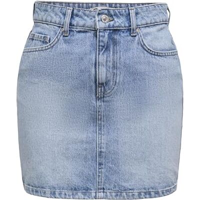 ONLY Onlstella Short Skirt DNM Azg Noos, Ljusblå denim, XS ONLY Onlstella Short Skirt DNM Azg Noos, Ljusblå denim, XS