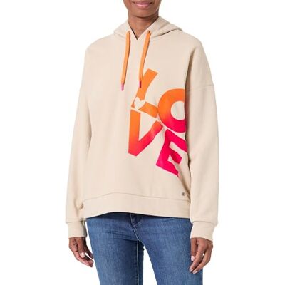 KEY LARGO Damsweatshirt, WSW temperaturhuva, Beige (1004), S KEY LARGO Damsweatshirt, WSW temperaturhuva, Beige (1004), S