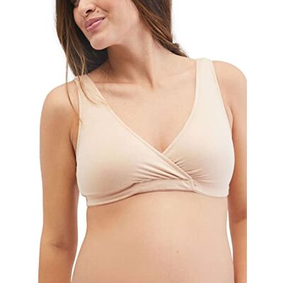 Motherhood Maternity Moderskap kvinnor omlott främre amning sov-bh, NAKEN, S Motherhood Maternity Moderskap kvinnor omlott främre amning sov-bh, NAKEN, S