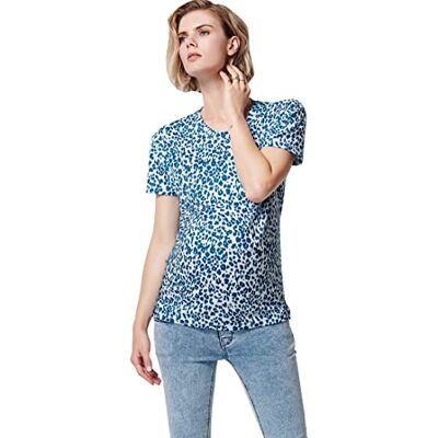 Supermom damer t-shirt S leopard omständighets-t-shirt Supermom damer t-shirt S leopard omständighets-t-shirt